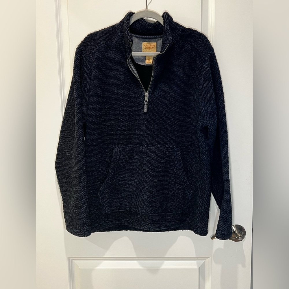 Telluride Clothing Company Men’s Blue Pullover Quarter Zip Up Size Medium